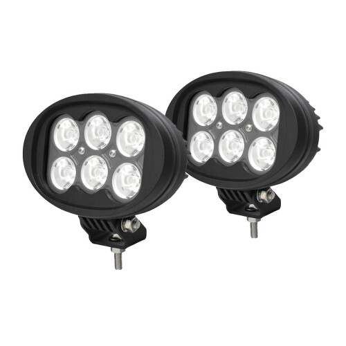 LEDワートライト トラクター 車外灯 60W 狭角 直径155mm 作業灯 6000K 白光 6000LM IP68防水 12V 24V兼用 2個|アルメリアセカンドストア
