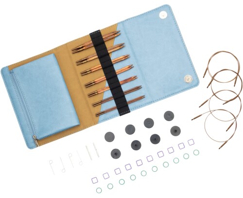 KnitPro Ginger Cubics 5in(13糎) 7大きさ 付け替え式輪針仕掛ける Normal 集積回路 編み物労働者階級 ジンジャーキュービックス 43301 高品質 編物 手芸 木製