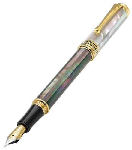Xezo Maestro 筆 中字 玉虫色 渡津海開びゃく タヒチ 黒いこと\u0026白いこと マザーオブパール.18カラットゴールドメッキあと取り.お手てお手伝いさん、区別不能の書き込み2本はありません