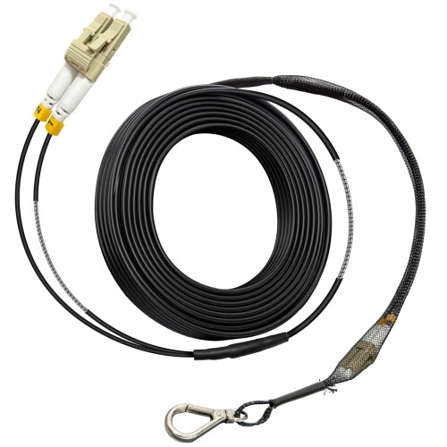 アーマード光ケーブル 30m - LC/LC コネクタ OM3 マルチモード デュプレックス 50/125μm 光ファイバーケーブル