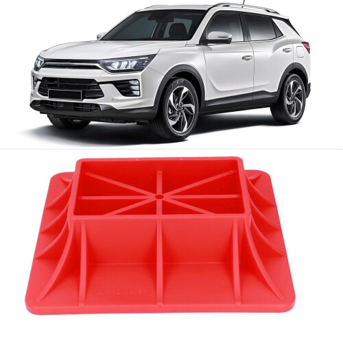 PPIOOY 高耐久 ジャッキベース オフロード用 レッド ナイロン製 台車 サポート 砂・泥・草・柔らかい地面対応 ハイリフトジャッキ カーリフティング 耐破壊ボード