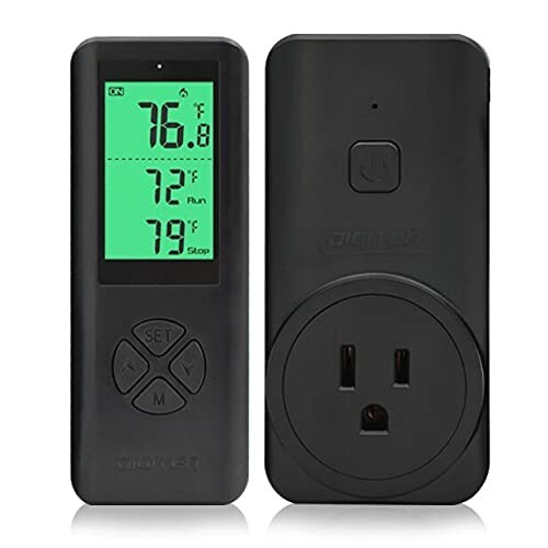 DIGITEN WTC100 サーモスタット 温度コントローラー プラグイン温度調節器 爬虫類サーモスタット 温室温度コントローラー 冷却モード 加熱モード