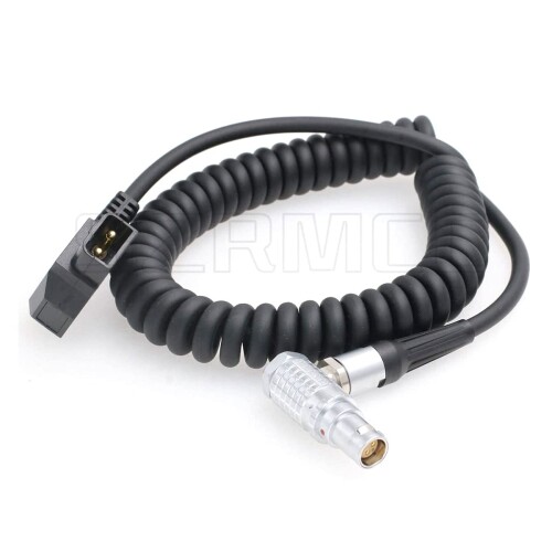 SZRMCCレッドスカーレットエピックカメラコイル状電源ケーブルDタップして直角1B6ピンメス (Right Angle 6pin coiled cable) 6,456円