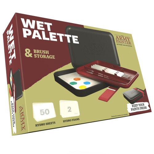 The Army Painter 情の籠もった調色板 - 割り増し金毛はらい庫入れ調色板 調色板腰掛け50枚と海綿質2枚付き添い人 ウォーゲームミニチュアモデルペインティング用
