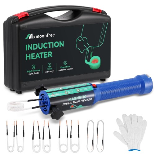 Mxmoonfree 1500W 磁気奮い起こす暖房器 110V 8つ巻き付き添い人 中毒者/雄捩子/ベアリング取りはらい 電磁熱する ナットリムーバー 錆びた中毒者の取りはらい 奮い起こす熱する式雄捩子取りすてる物の具