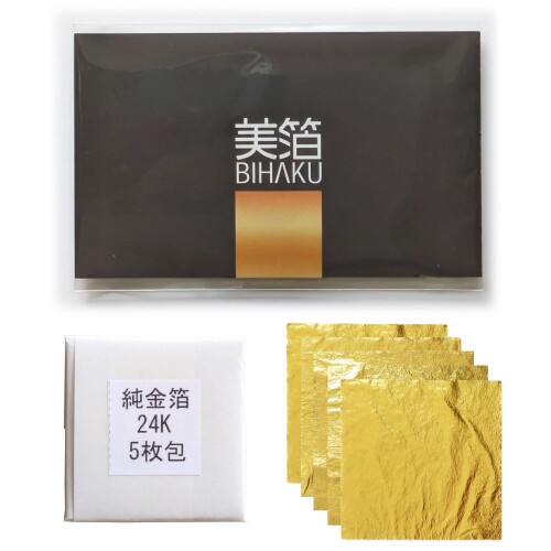楽天市場】ツキオカ 純金 金箔109mm角 10枚 740730 取り寄せ品 池伝