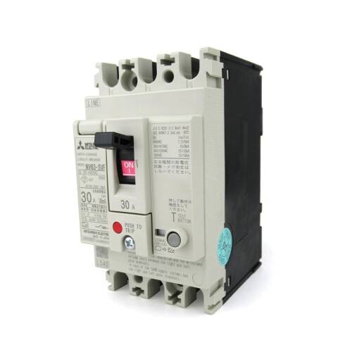 三菱電機 NV63-SVF 3P 50A 30MA 3極 (短絡立ちはだかる器) (嗅ぎわける電流：30mA) (弾丸道路形) NN