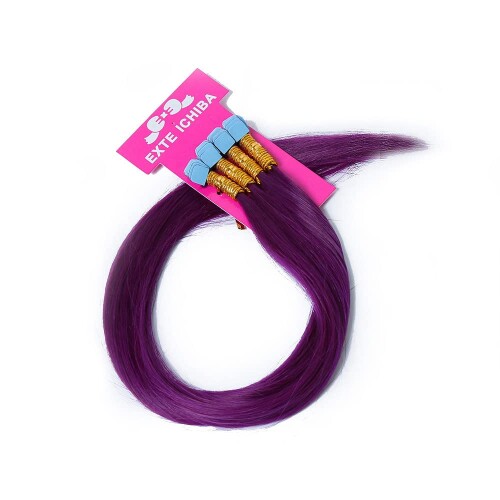 シールエクステ 52珊40本分(80P) 暗然たる・点火装置・原色色つや (PURPLE：パープル)