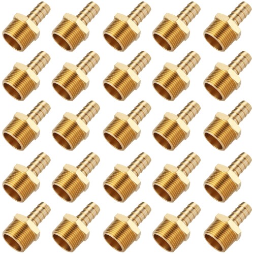 LTWFITTING ホースニップル ホース継手 おネジ R(PT)3/4 ホース内径13mm 銅管継手 フィッティング 25個入 12,638円