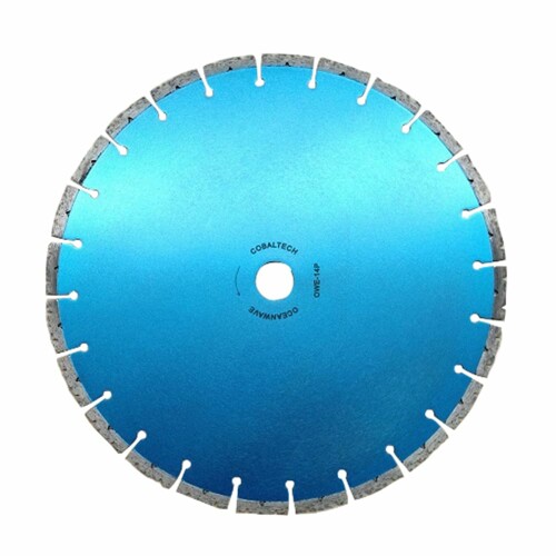 コバルテック(Cobaltech) エンジン式カッター用ダイヤモンドブレード オーシャンウェーブ 14インチ 外径355mm×3mm厚 チップ高9mm OWE-14P|アルメリア店