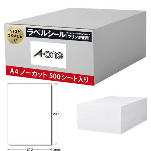 エーワン 下げ札押捺 御機嫌評価印字機 A4 1面 500居敷き 39100
