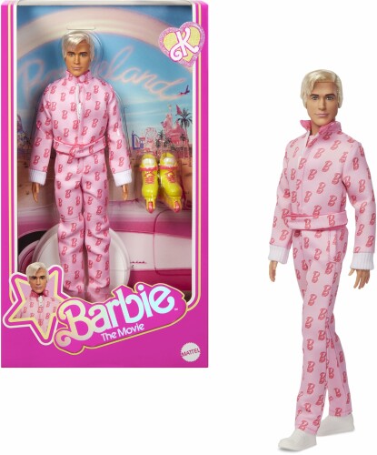 バービー(Barbie) 活動写真「バービー」 ケン ピンクジャンプスーツ 名書き BLACK きせかえあやつり人形・住み家 ままごと・ごっこ命のせんたく 6歳から さくら色 JCP80