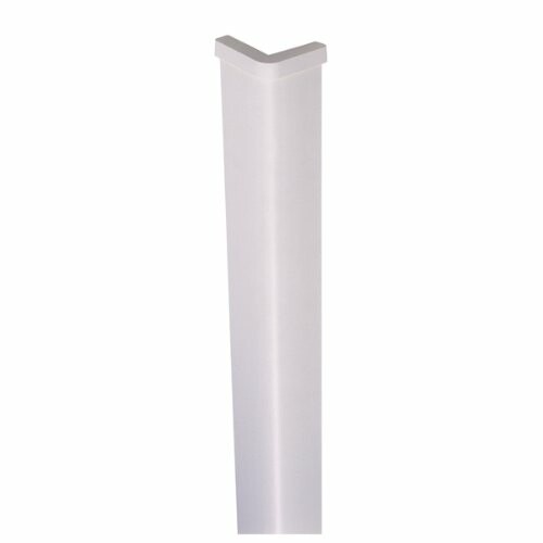 緑十字 隅っこ用かばい立てパッド 象牙色 65×65×1000粍 螺子釘6個付 250010