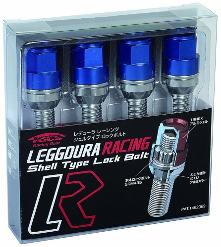 KYO-EI ( 協永産業 ) ホイールロックボルト LEGGDURA RACING Lock Bolt テーパー : 14R ブルー KIL8035U｜アルメリア店