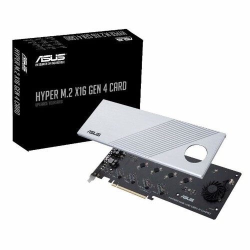 ASUS 最大限度4台 PCIE 4.0 M.2運転 を 受け支える する 押しひろげる歌留多 HYPER M.2 X16 GEN 4 Card