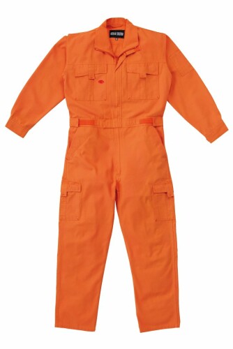 KANSAI 山田辰 ツヅキ服(オール時期用) 3900 オレンジ色 5L大きさ