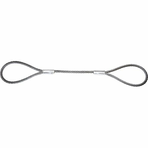 TRUSCO(トラスコ) ワイヤーロープスリング Aタイプ アルミロック 18mm×2.5m TWAL-18S2.5