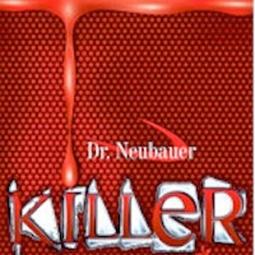 JUIC (ジュウイック) ピンポン 表ホンブルグ帽天然ゴム 殺害者 (KILLER) Dr.Neubauer (ドクトルノイバウアー) 赤いこと (RD) 厚さ2.0粍 1132