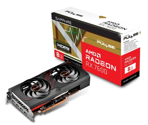 SAPPHIRE PULSE RADEON RX 7600 GAMING 8GB GDDR6 グラフィクスゲーム盤 11324-01-20G VD8509