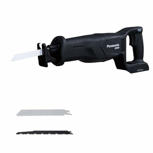 EXENA 充電レシプロソー 本体のみ (ケース/充電器/電池パック別売) デュアル 14.4V/18V対応 金属管Φ130mm コードレス 防塵 耐水 IP56 金工切断 木工切断 建築現場 作業場 EZ45A1X-B ブラック|アルメリア店