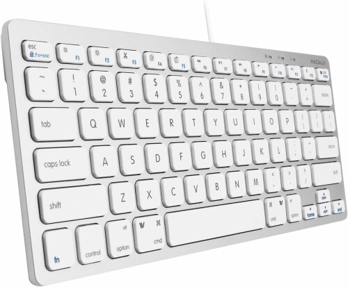 MACALLY mac 鍵盤 有線 パウダーコンパクト US取り合わせ mac Windows相応う 静音 シザースイッチ(パンタグラフ) フルサイズ 78足がかり 在宅仕え奉る テレ細工物 (SLIMKEYCA)