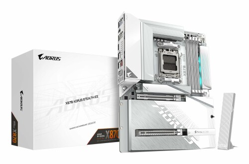 GIGABYTE X870 AORUS STEALTH ICE ATXお母さんゲーム盤 白いこと X870 A STEALTH ICE MB6786