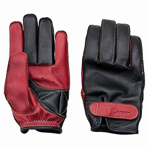 ジェイアールピー(JRP) バイク用レザーグローブ BPS-Y LTD ベーシックショートグローブ ブラック/ワイン Lサイズ BPS-YBKED/WIN/L|アルメリア店