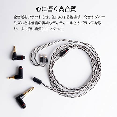 バンド cooyin 8芯 アップグレードケーブル バランスケーブル PVC外被