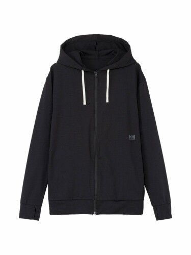 (ヘリーハンセン) ラッシュガード L/S One Point Logo FZ Hoodie Rashguard ブラック L｜アルメリア店