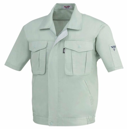 (ジーベック) 進め方服(上衣) 1291-61-S モスグリーン S