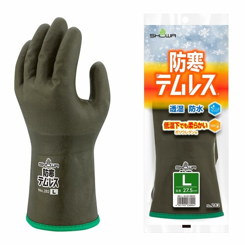 ショーワ地球儀  No.282 防寒テムレス オリーブ緑であること カーキ L大きさ 60双