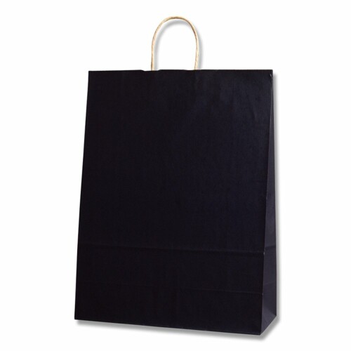 ヘイコー 手提 紙袋 25CB カスタムB 未晒 クラフト クロ 38x15x50cm 50枚