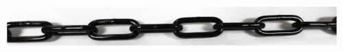 ニッサチェイン 鉄カラー黒 ヘビーリンクチェーン 参考使用荷重50kg 30m IW30E｜アルメリア店