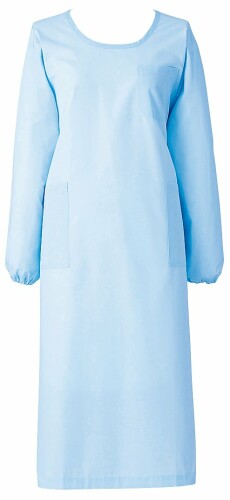 カゼン KAZEN 予防衣 長袖 139-31(サックス) 4L