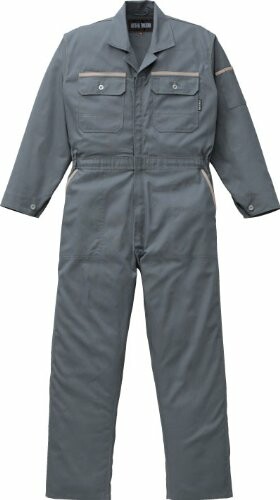 KANSAI 山田辰 ツヅキ服(オール季節用) 2670 暗灰色薄墨色 L大いさ