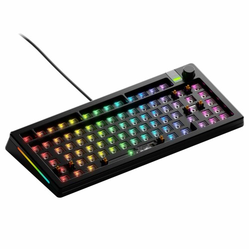Glorious GMMK 3 PRO 75% Barebones Wired Black US取り合わせ MXメカニカルキースイッチ 軽銀上半身 ベアボーンキット GLO-KB-GMMK3-PRO-75-BB-W-BLK-US KB0849