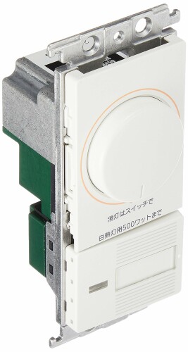 パナソニック(Panasonic) コスモシリーズワイド21 埋込調光スイッチC ほたるスイッチC 白熱灯用500W ロータリー式 ホワイト AC100V 500W WTC57525WK｜アルメリア店