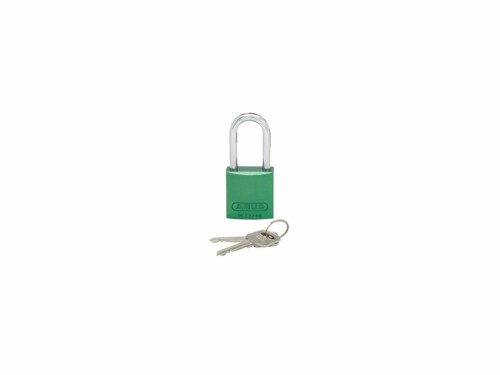 パンドウイット ロックアウト用ハイセキュリティパドロック (南京錠)ロングシャックル 緑 PSL-7GR-LS