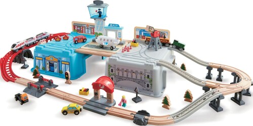 Hape(ハペ) メガシティボックスレールセット E3773
