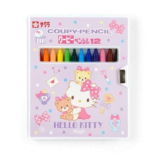 ハローキティ　色鉛筆　クレヨン　絵具木箱セット キティちゃん 色鉛筆 クレヨン 絵具木箱セット - メルカリ