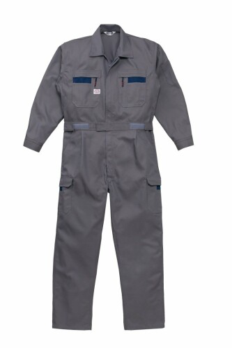 KANSAI 山田辰 ツナギ服(オール時期用) 8700 濃灰色薄墨色 3L大きさ