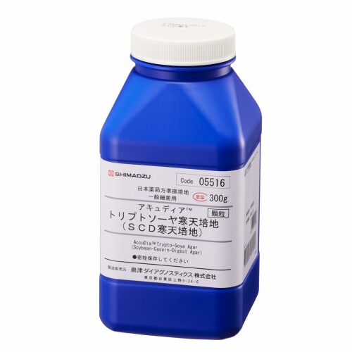 島津ダイアグノスティクス 火薬培地 小粒印字機 トリプトソーヤ寒天培地 (SCD寒天培地)300g