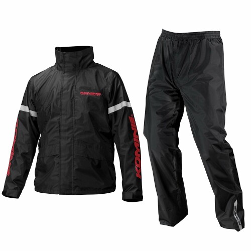 コミネ(KOMINE) バイク用 レインウエア STDレインウェア RK-543 896 雨具 カッパ 03-543 メンズ Black S|アルメリア店