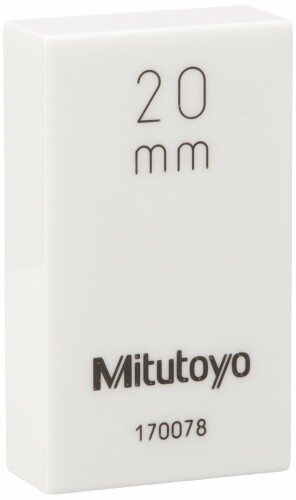 ミツトヨ(mitutoyo) レクタンギュラゲージブロック セラミックス製 2級 20粍 613672-04