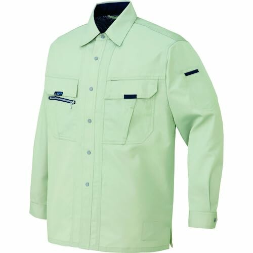 アイトス 長袖プルオーバー（男女兼用） 地べた緑であること Ｌ AZ9035-005-L シャツ-花・ガーデン・DIY-作業着・作業服