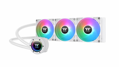Thermaltake TH360 ARGB Sync V2 -Snow- 360mmラジエーター・120mm ARGBファン3基搭載 簡易水冷 CPUクーラー CL-W365-PL12SW-A FN2048