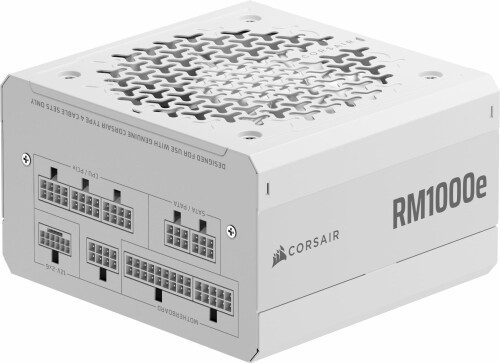 CORSAIR RM1000e 2025ホワイトモデル PC電源ユニット 1000W PCIE 5.1 対応 Cybenetics Gold ATX 3.1 認証済 フルモジュラー 12V-2x6 ケーブル付属 CP-9020294-JP