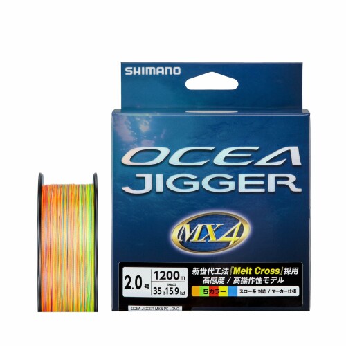 シマノ(SHIMANO) PEライン オシアジガー MX4 PE PL-O14X 1200m 2号 (35lb) マルチカラー|アルメリア店