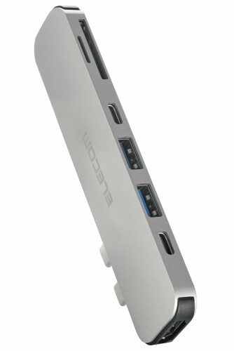 エレコム USB Type-C こしき 縛ステイション MacBook専用 (MacBook Pro13.3 2022年6月先達って発売ひな形） 7-インチ-2 PD相応う (100W) Thunderbolt 3 Type-C×1 資料移らす用Type-C×1 USB-A×2 HDMI×1 4K60サイクル SD×1 microSD×1