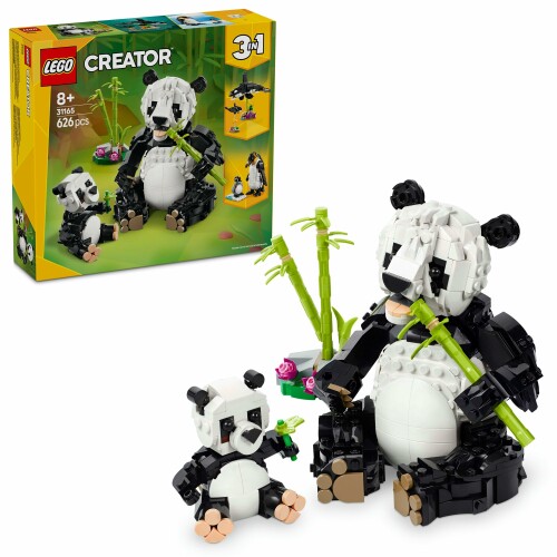 レゴ(LEGO) 作り手 どうぶつ：ジャイアントパンダの親子 手あそび 手あそび 生まれ落ちる日 差し上げ物 差しつかえる お姉さん 御坊っちゃん お子さん 8歳 9歳 10歳 小学生 毛の荒物 毛の荒物 31165 おもちゃ-セット